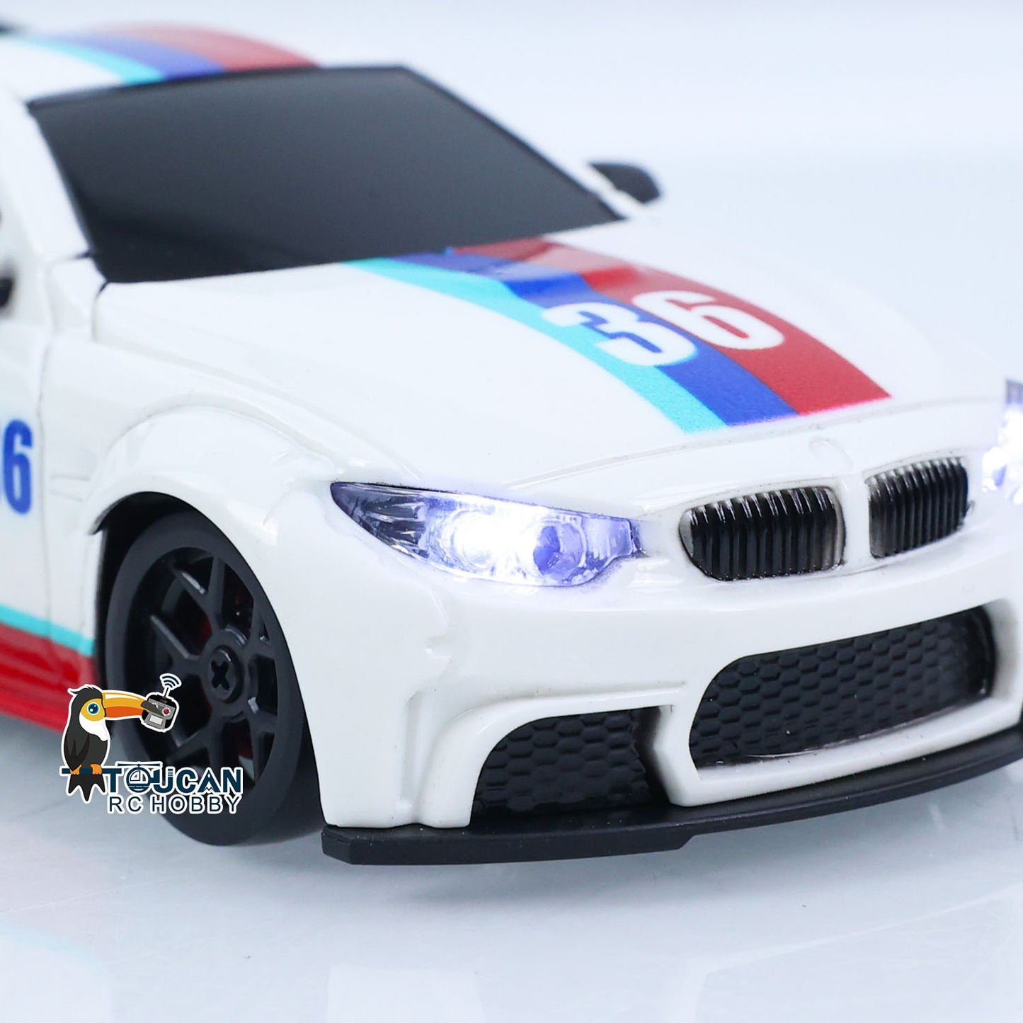 TOUCAN RC HOBBY US Stock JIABAILE 25KM/H 4X4 1/36 RC Drift Car 3611A Gyroscope Carbon Fiber Chassis Plate Indoor Outdoor Mini Racing Car LED Battery Radio