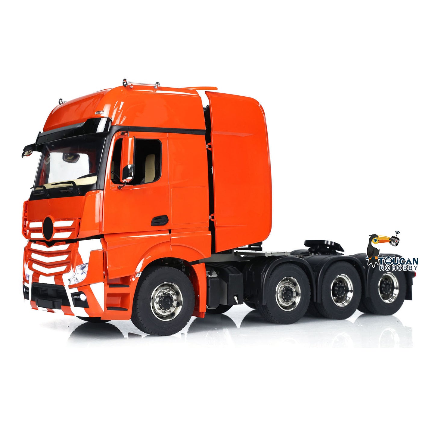 1/14 Metal 8x8 RC Tractor Truck Remote Control Car Differential Lock Motor Servo 3-speed Transmission 680x230x310MM