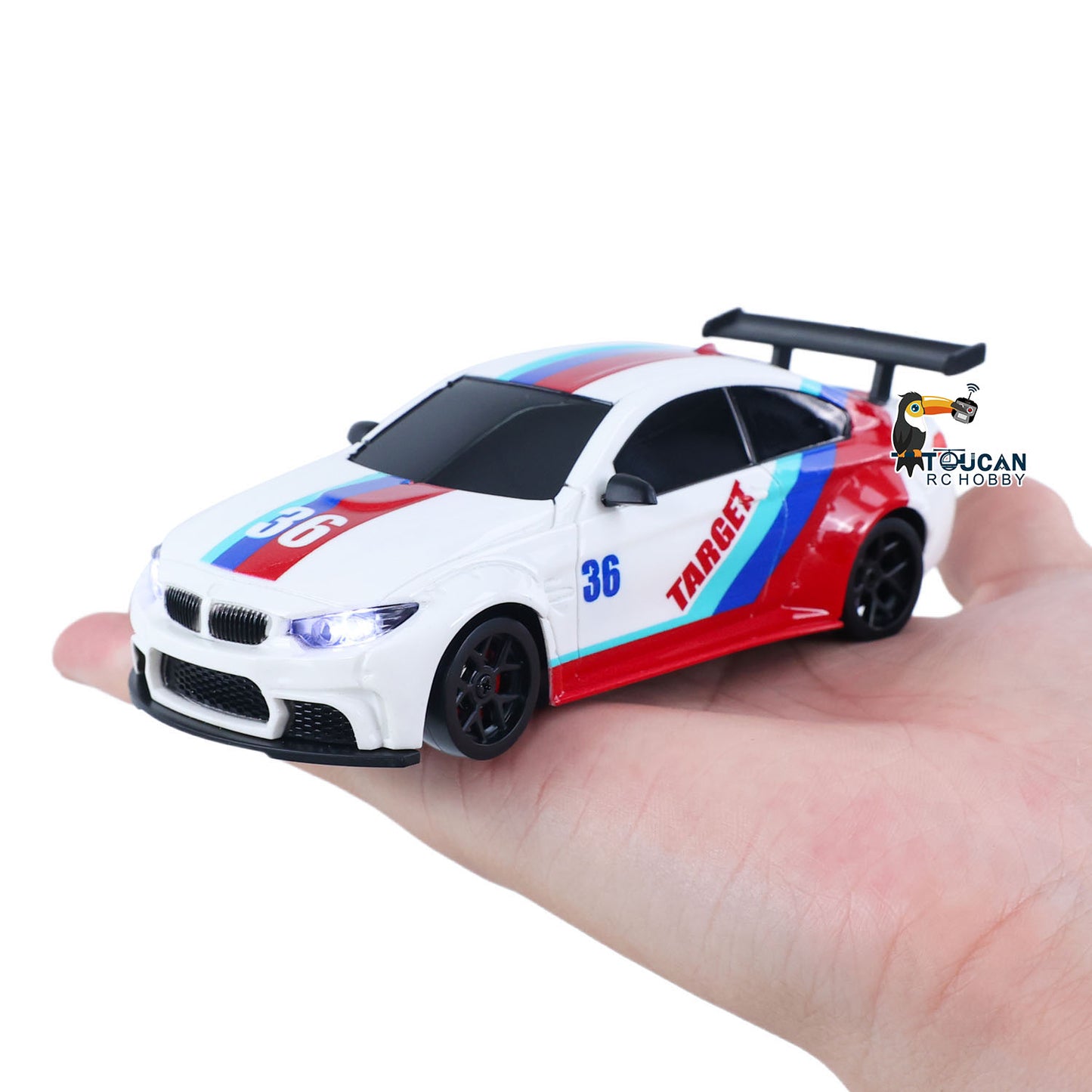TOUCAN RC HOBBY US Stock JIABAILE 25KM/H 4X4 1/36 RC Drift Car 3611A Gyroscope Carbon Fiber Chassis Plate Indoor Outdoor Mini Racing Car LED Battery Radio