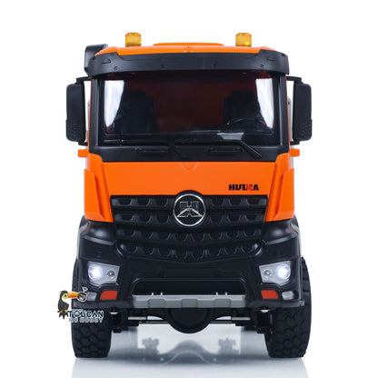 US Stock 1/14 HUINA 1598 2.4G Remote Control Dumper 6*6 Engineering Transport Vehicle Lifting Rod Tipper Car Light Sound Battery Toys