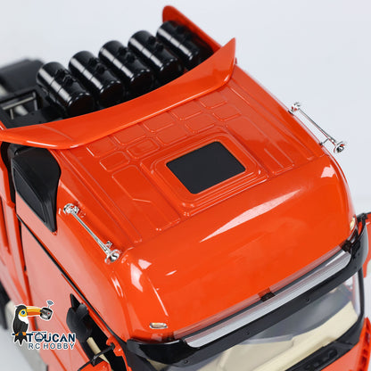 1/14 Metal 8x8 RC Tractor Truck Remote Control Car Differential Lock Motor Servo 3-speed Transmission 680x230x310MM