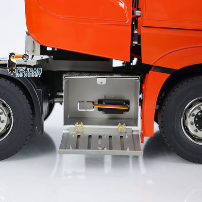 1/14 Metal 8x8 RC Tractor Truck Remote Control Car Differential Lock Motor Servo 3-speed Transmission 680x230x310MM