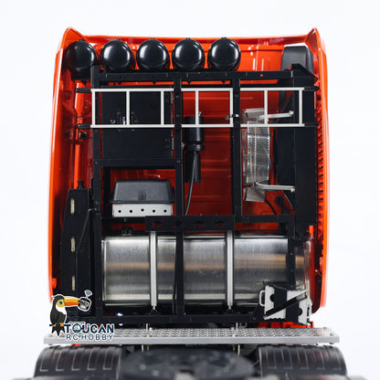 1/14 Metal 8x8 RC Tractor Truck Remote Control Car Differential Lock Motor Servo 3-speed Transmission 680x230x310MM