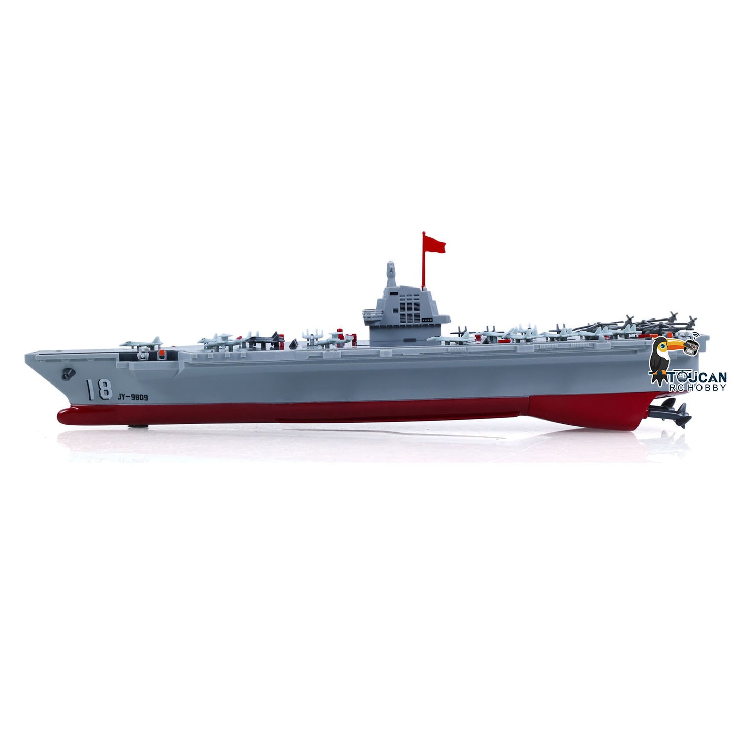 2.4GHz RC High Speed Boat Remote Control Aircraft Carrier Warship S19 Electric Water Toys RTR Battery Dual Motor USB Charge