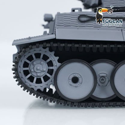 UK Stock Taigen 1/24 RC Battle Tank Tiger I Remote Control Military Tanks Infrared Combat