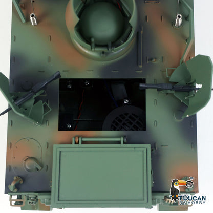 TD Metal 1/16 RC Tank M113A1 Pro Edition Remote Control Electronic Toy 360 Turret Rotation Infrared Combat System Smoke Unit Light Sound Adjustable Tracks Metal Wheels Gearboxes Battery