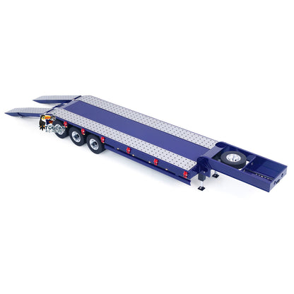 TOUCAN RC HOBBY HHG Model Metal Semi Trailer 3-axles Spring Tailboard Electric Lifting Leg For 1/14 Remote Control Tractor Truck RC Excavator Loader
