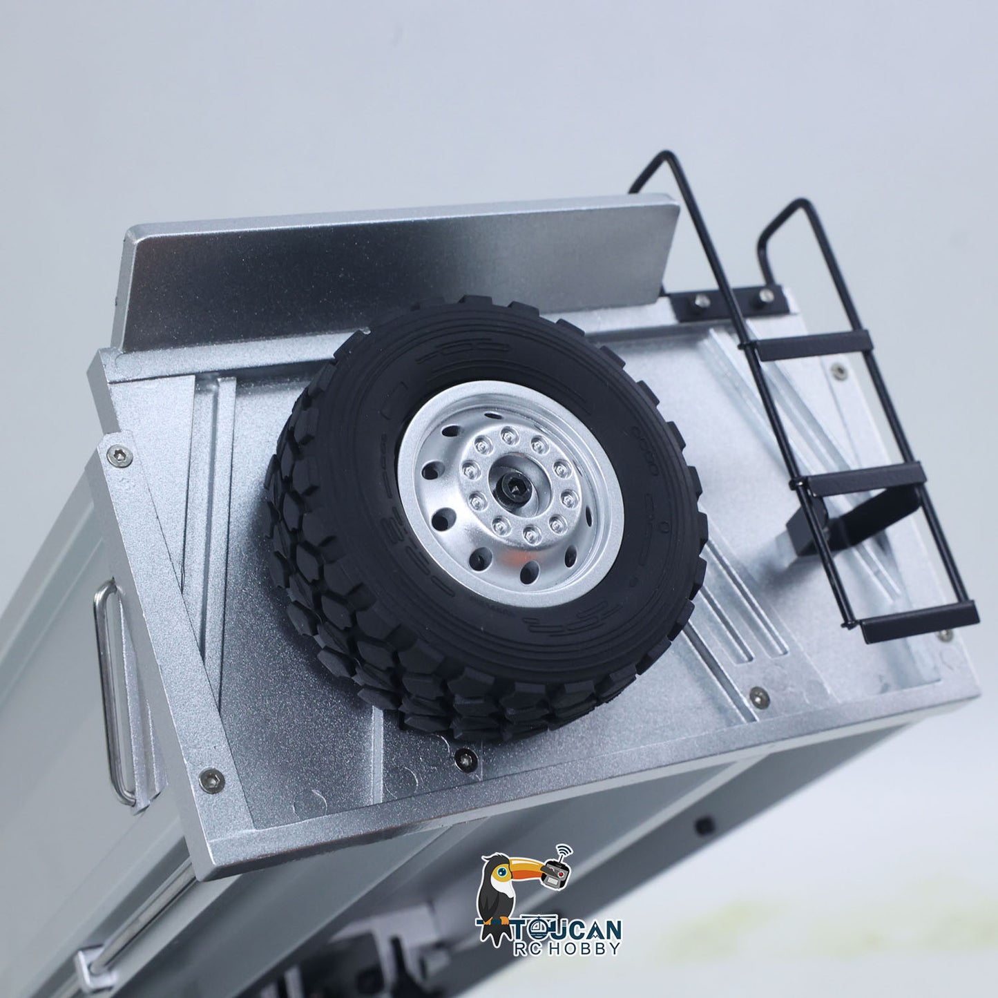 US Stock 1/14 HUINA 1598 2.4G Remote Control Dumper 6*6 Engineering Transport Vehicle Lifting Rod Tipper Car Light Sound Battery Toys