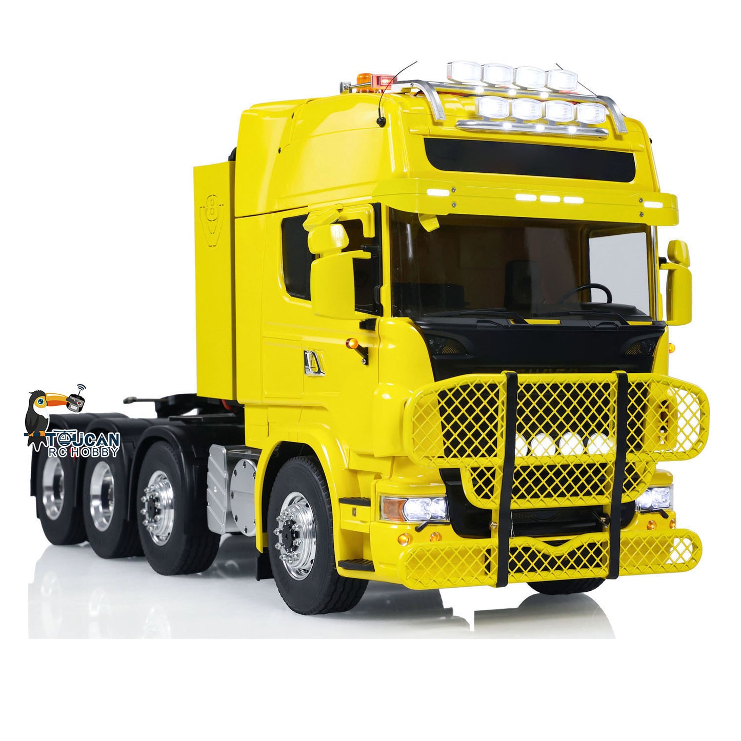 TOUCAN Metal Chassis 1/14 RC Tractor Truck 8X8 Radio Control Car Model Light Sound