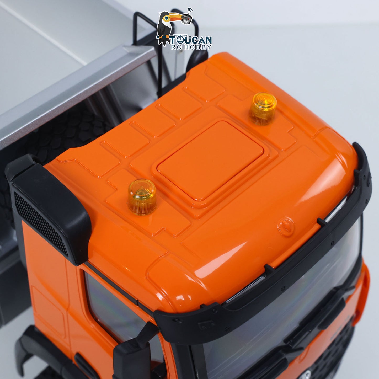 US Stock 1/14 HUINA 1598 2.4G Remote Control Dumper 6*6 Engineering Transport Vehicle Lifting Rod Tipper Car Light Sound Battery Toys