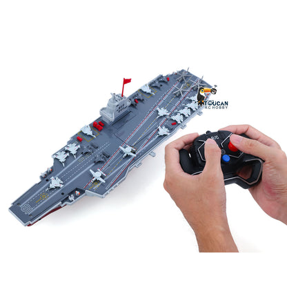 2.4GHz RC High Speed Boat Remote Control Aircraft Carrier Warship S19 Electric Water Toys RTR Battery Dual Motor USB Charge
