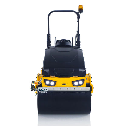 Fast Free Shipping 1/14 Metal RC Electric Road Roller BOM BW120AD RTR Remote Control Construction Vehicle Model Flysky ST8 Radio Battery Light System