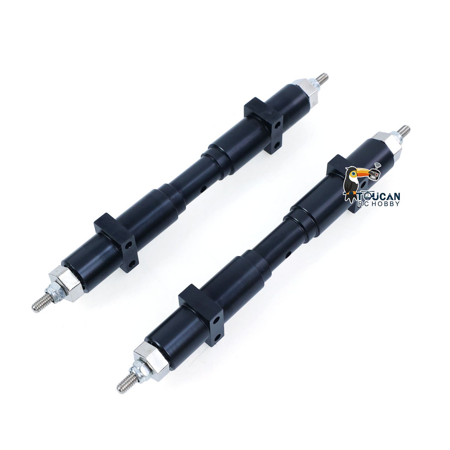 JXMODEL QG02 2Axles 1/14 CNC Metal Trailer KIT for Scale RC Dumper Tractor Truck Lorry Super Frog BM120 Hydraulic Forklift