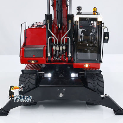 TOUCAN RC HOBBY MTModel 946-3 1/14 Metal RC Hydraulic Excavator Clamshell Bucket 8-ways Reserving Valves Ripper Sound Light for Model Enthusiasts