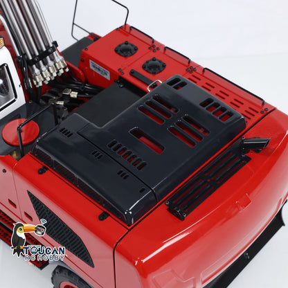 TOUCAN RC HOBBY MTModel 946-3 Metal 1/14 RC Hydraulic Excavator Grab 8-ways Reserving Valves Sound System Lights Ripper for Digger Model Enthusiasts