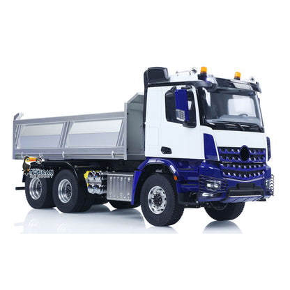 6X6 Metal Chassis RTR 1/14 Radio Controlled Hydraulic Tipper RC Dump Truck NO Lock Light Sound Radio Battery Construction Car