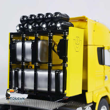 TOUCAN Metal Chassis 1/14 RC Tractor Truck 8X8 Radio Control Car Model Light Sound