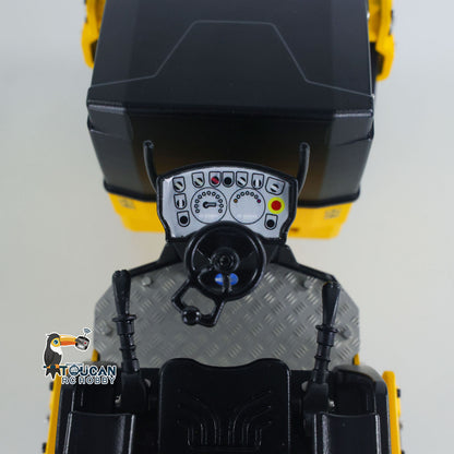 US Stock 1/14 Metal RC Electric Road Roller BOM BW120AD RTR Remote Control Construction Vehicle Model Flysky ST8 Radio Battery Light System