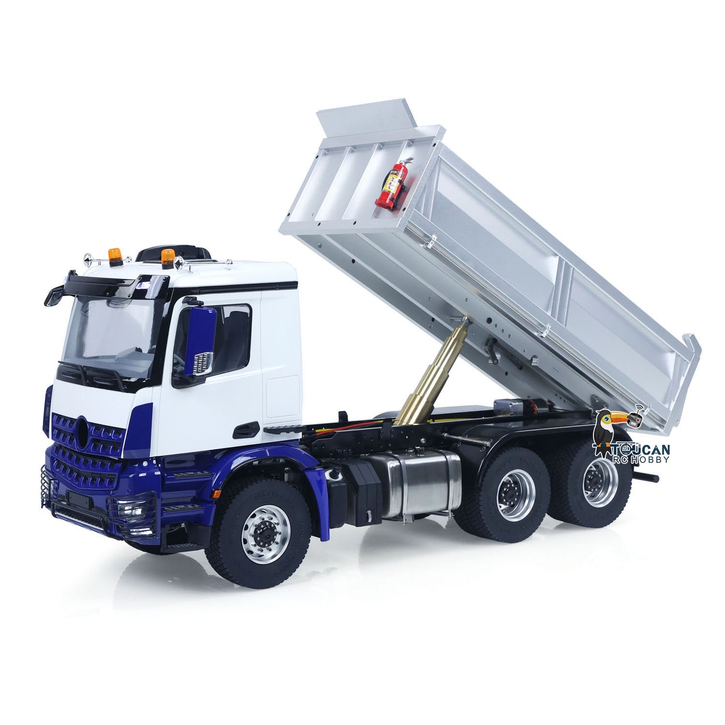 6X6 Metal Chassis RTR 1/14 Radio Controlled Hydraulic Tipper RC Dump Truck NO Lock Light Sound Radio Battery Construction Car