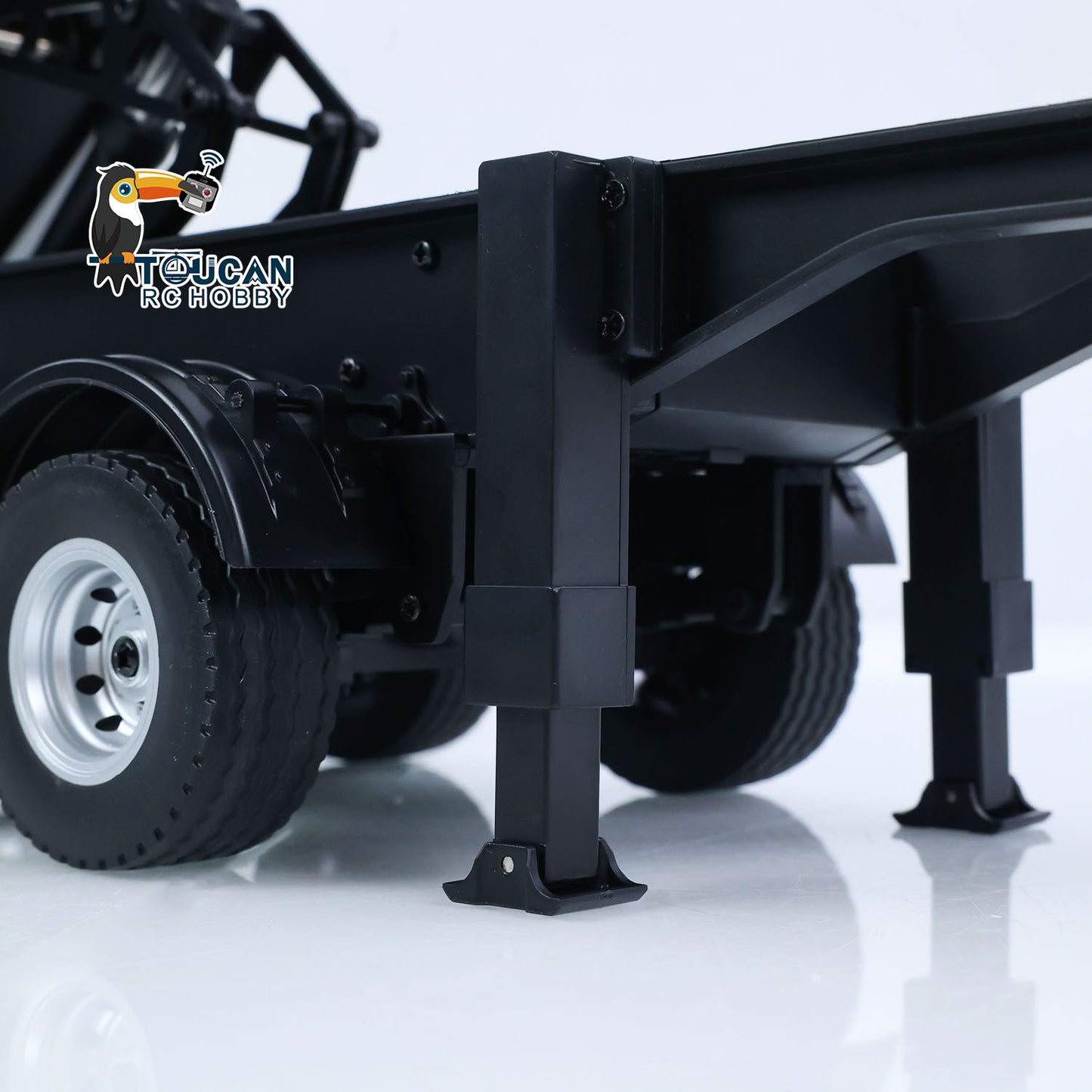 Fast Free Shipping for EU HUINA 1/18 Electric Lifting Remote Control Semi Dump Trailer for RC Tractor Truck 1501 Tail Light Support Leg