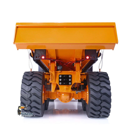1/14 6x6 Hydraulic Lifting RC Articulated Truck Metal Dumper Car RTR Model A40G Remote Control Construction Vehicles Toys