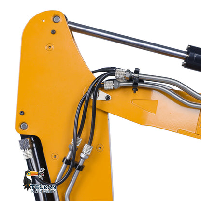TOUCAN RC HOBBY MTModel 946-3 1/14 Metal RC Hydraulic Excavator Clamshell Bucket 8-ways Reserving Valves Ripper Sound Light for Model Enthusiasts