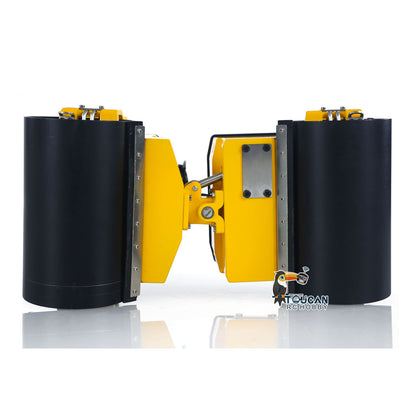 Fast Free Shipping 1/14 Metal RC Electric Road Roller BOM BW120AD RTR Remote Control Construction Vehicle Model Flysky ST8 Radio Battery Light System