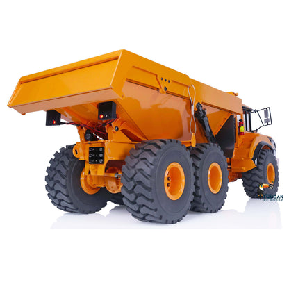 1/14 6x6 Hydraulic Lifting RC Articulated Truck Metal Dumper Car RTR Model A40G Remote Control Construction Vehicles Toys
