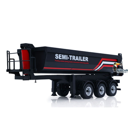 HUINA 1/18 Electric Lifting Remote Control Semi Dump Trailer for RC Tractor Truck 1501 Tail Light Support Leg No Sound System