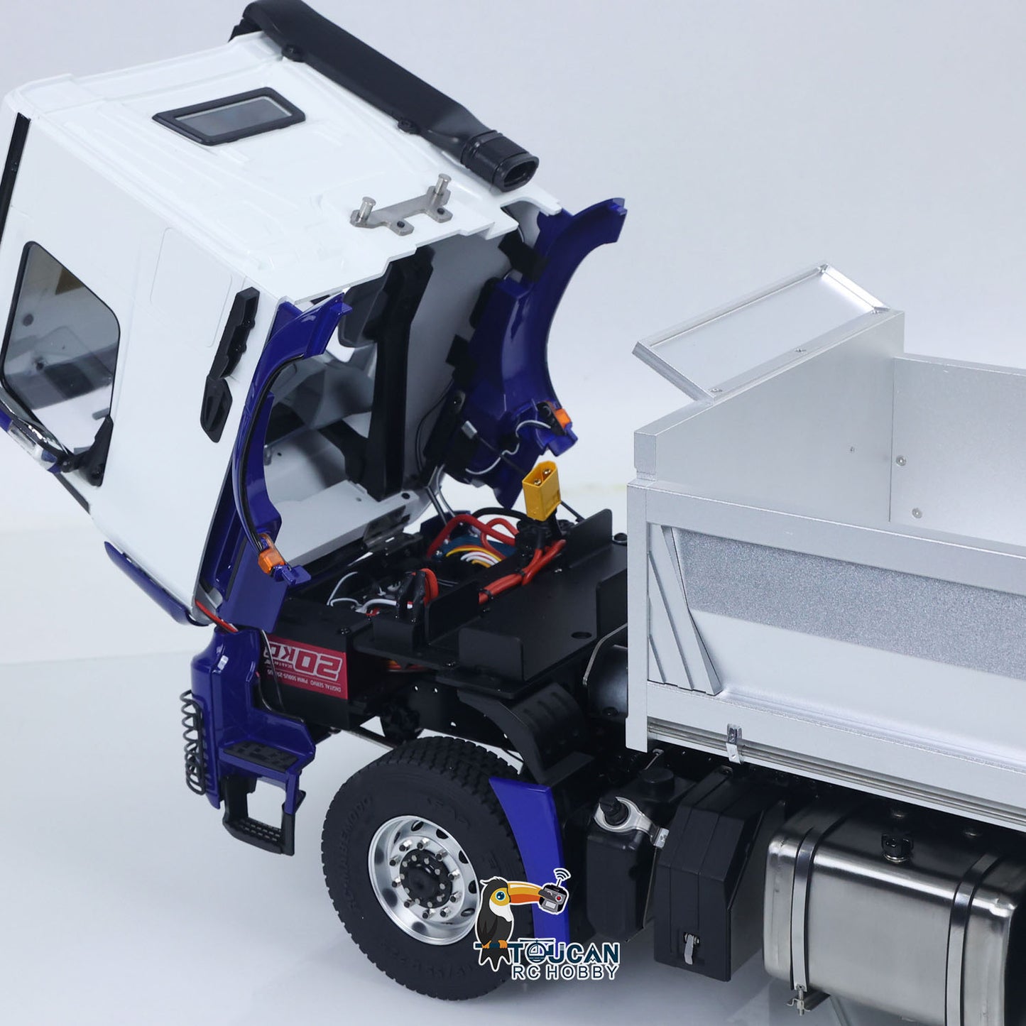 6X6 Metal Chassis RTR 1/14 Radio Controlled Hydraulic Tipper RC Dump Truck NO Lock Light Sound Radio Battery Construction Car