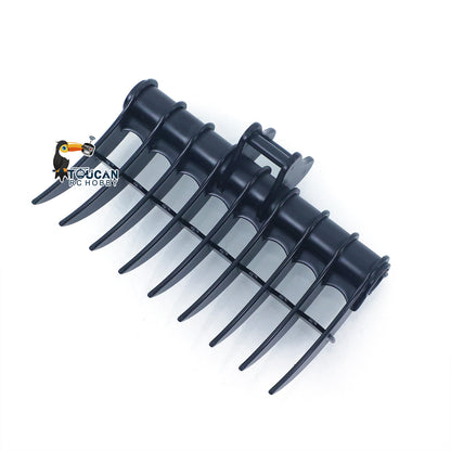 LESU Metal Sieve/Grading/Tilting Bucket Log Grapple Beam Ripper Cultivator Rake for 1/14 Remote Controlled Hydraulic Excavator PC30 B0003