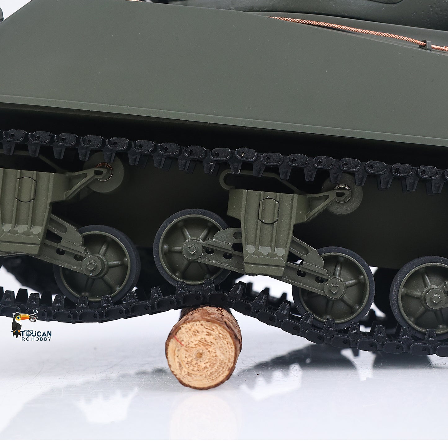 In Stock Large Hatch 1/16 Remote Control Tank Sherman M4A3 Infrared System Barrel Elevation Smoke Unit Metal Chassis Gearbox 360 Degrees Turret