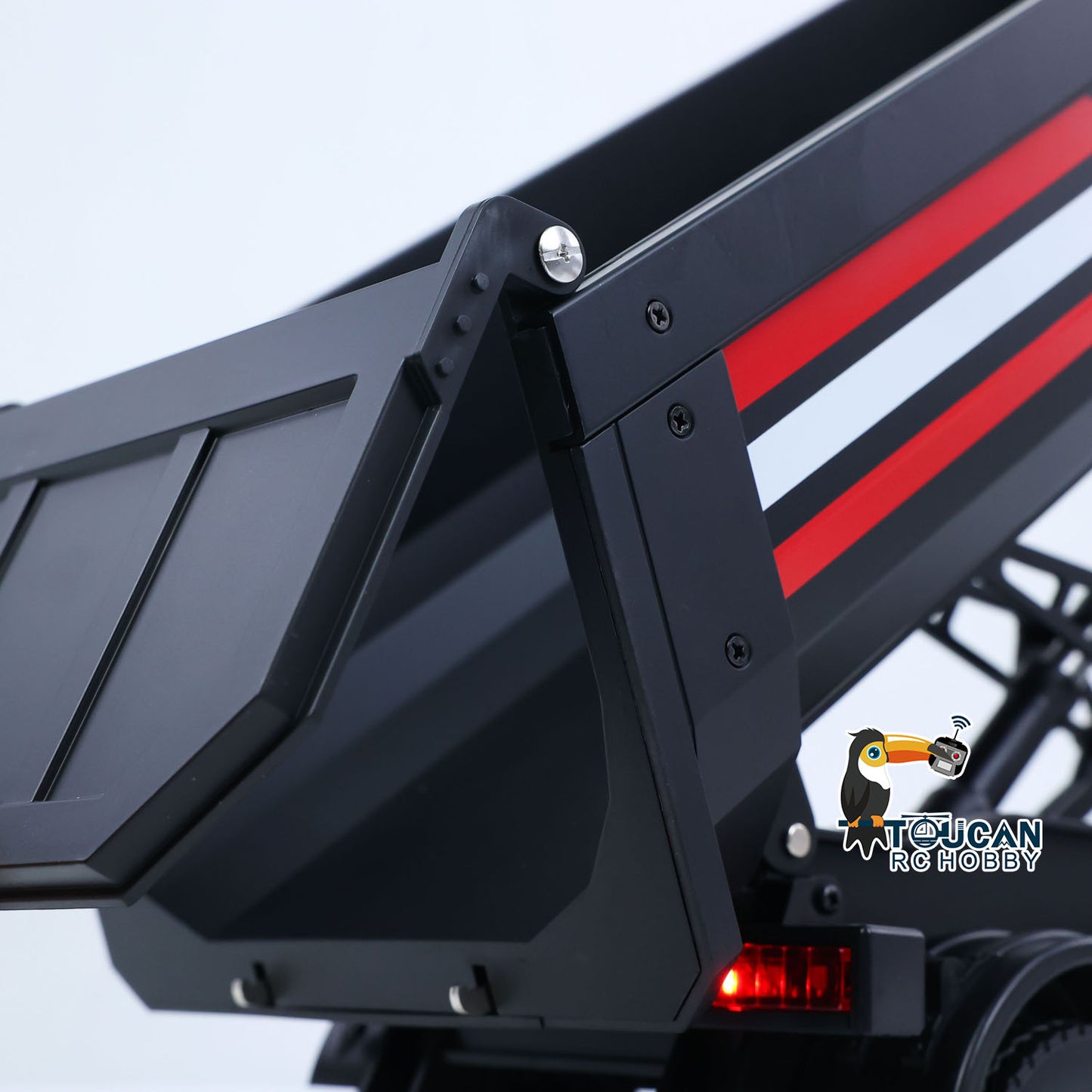 Fast Free Shipping for EU HUINA 1/18 Electric Lifting Remote Control Semi Dump Trailer for RC Tractor Truck 1501 Tail Light Support Leg