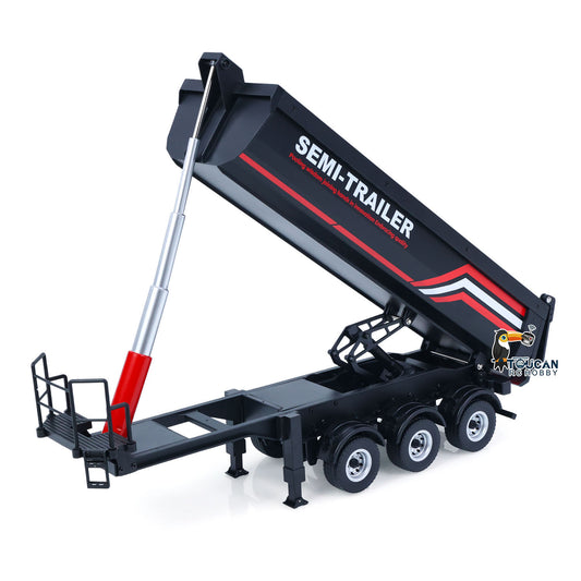 Fast Free Shipping for EU HUINA 1/18 Electric Lifting Remote Control Semi Dump Trailer for RC Tractor Truck 1501 Tail Light Support Leg