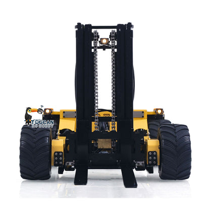 Super Frog Metal 1/14 Remote Control Hydraulic Truck Mounted Forklift BM214 5 Way Valves Light System Sound Frsky X14 Radio