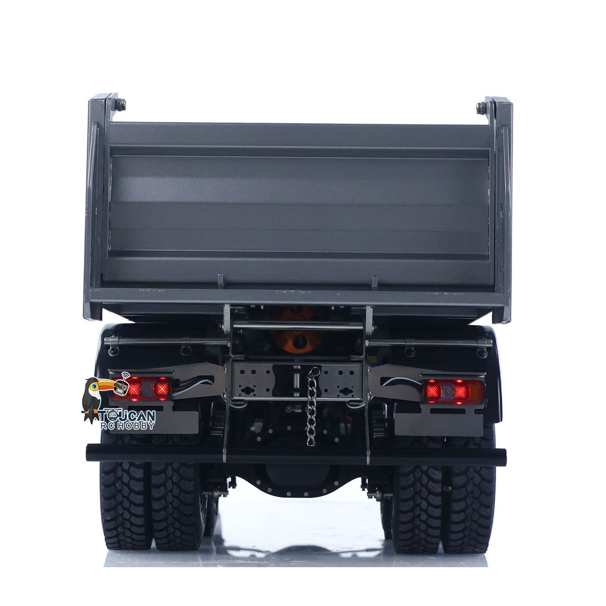 TOUCAN RC HOBBY MODO 26,4 Zoll Metall-Chassis 1/14 RC Hydraulik-Muldenkipper 2-Gang ferngesteuerter Kipper 3363 Achssperren Lauflicht Optional Akku & Ladegerät