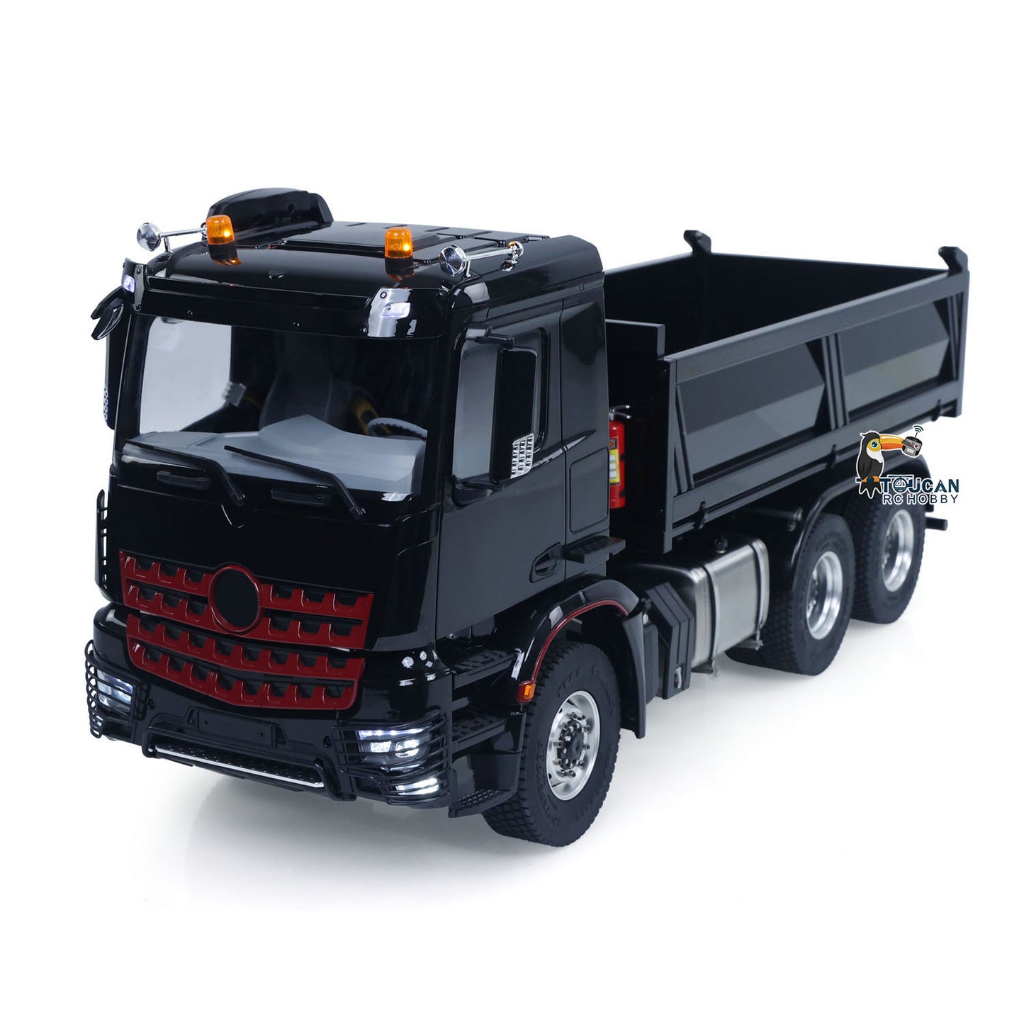 6X6 Metal Chassis 3348 RC Hydraulic Dumper 1/14 Radio Controlled Tipper NO Lock Light Sound Radio Battery Construction Truck RTR