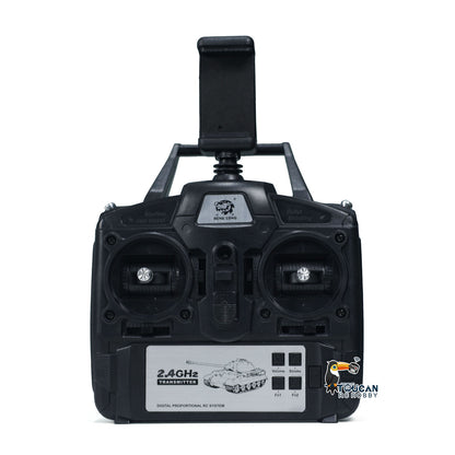 TOUCAN 1/16 Metal RC Tank M1A2 Abrams IR Dual Current Driving Gearbox Barrel Recoil Elevation 360 Turret Rotation Smoke RTR