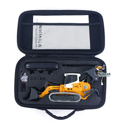 In Stock 1:50 RC Electric Lifting Loader LR636 RTR Remote Controlled 2.4G Construction Vehicle Toys Metal Bucket Tracks Ripper Light Sound Battery USB