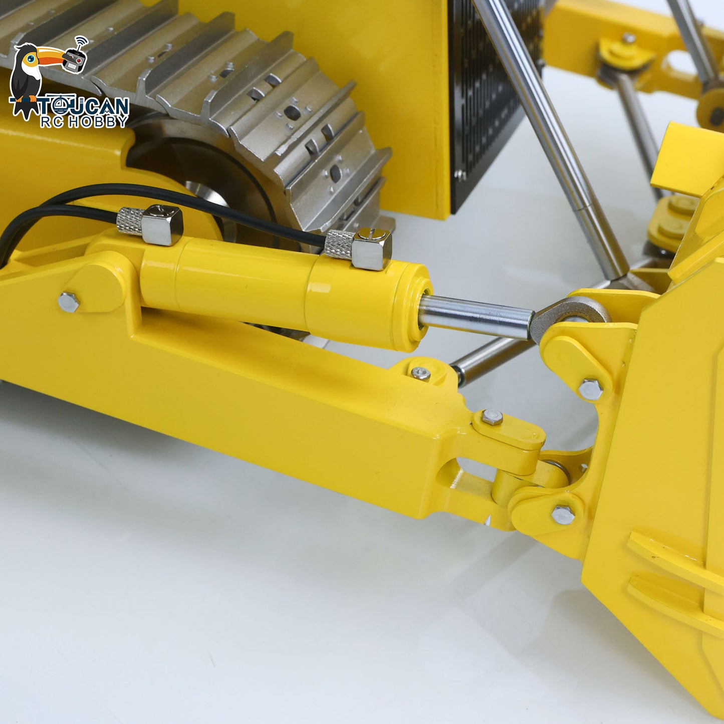 Metal 1/12 RC Hydraulic Bulldozer D155AX RTR Heavy Dozer Model 7 Way Valve 1.0L Oil Pump 5 Plows Radio Master TX15 Radio Battery