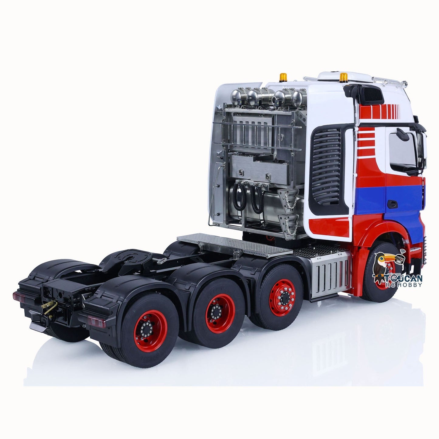 1/14 8x8 RC Tractor Truck Radio Control Cars TOUCAN Metal Chassis Smoke Unit Sound