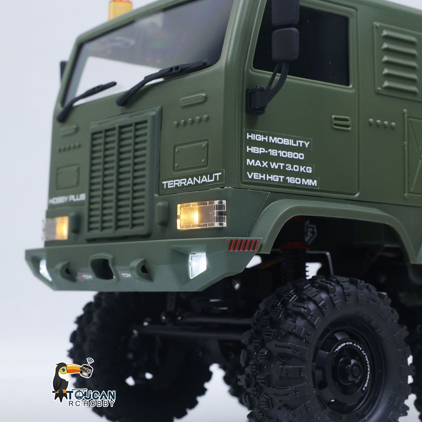 US Stock 1/18 Remote Control Military Truck 8X8 All Wheel Steering Electric RC Off Road Vehicle Model 2Speed Gearbox RTR Metal Chassis