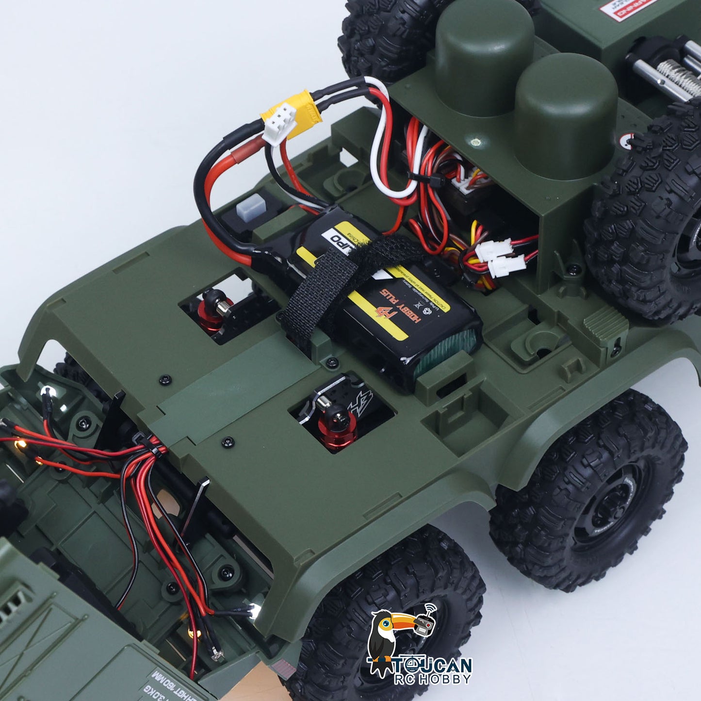 US Stock 1/18 Remote Control Military Truck 8X8 All Wheel Steering Electric RC Off Road Vehicle Model 2Speed Gearbox RTR Metal Chassis