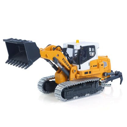In Stock 1:50 RC Electric Lifting Loader LR636 RTR Remote Controlled 2.4G Construction Vehicle Toys Metal Bucket Tracks Ripper Light Sound Battery USB