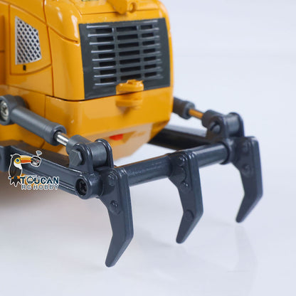 In Stock LR636 1/50 RC Tracked Loader Electric Lifting Radio Control Model Vehicle Metal Openable Bucket Tracks Ripper Soil Loosening Hook