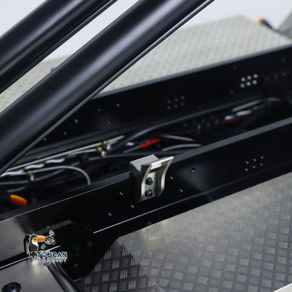 1/14 RC Hydraulic Full Dump Truck Crane 770S Metal 10x10 Remote Control Roll on off Tipper 3Speed RTR Model Car Frsky XE Radio