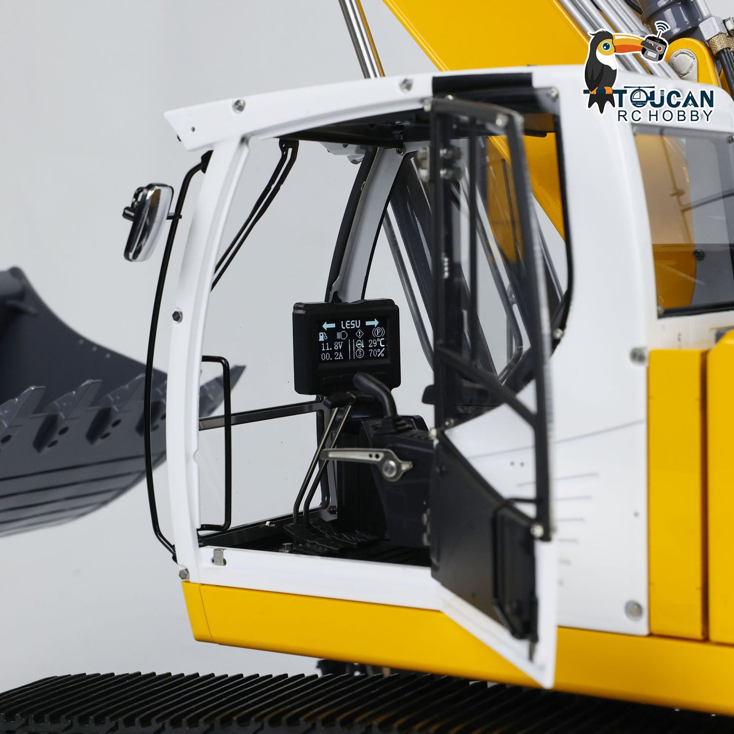 1/14 LESU LR945 3 Arms RC Hydraulic Excavator RTR Radio Control Digger DIY Model Ready to Run FlySky PL18EV Lite Light System