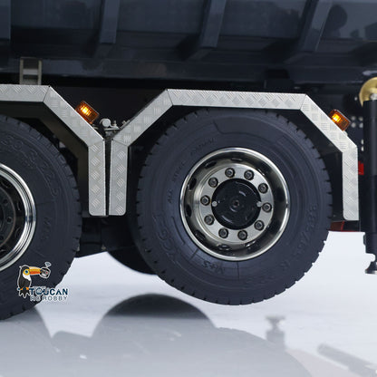 Toucanhobby 770S 1:14 5 Axles 10x10 Metal Chassis RC Hydraulic Dump Truck Remote Control Crane Full Roll Off Dumper Frsky XE Lite RC Vehicle Model