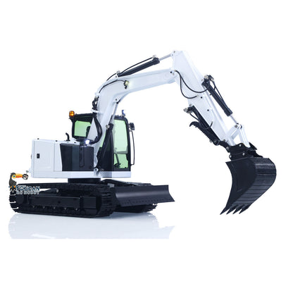 Metal 1/14 C308 Radio Control Hydraulic Excavator 4Valve RC Digger Engineering Vehicle Flysky ST8 Radio Lights Battery Assembled