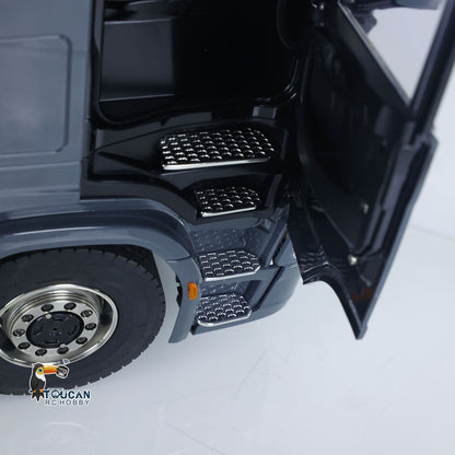 1/14 RC Hydraulic Full Dump Truck Crane 770S Metal 10x10 Remote Control Roll on off Tipper 3Speed RTR Model Car Frsky XE Radio